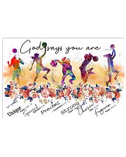 Basketball - God Says You Are 17x11 Poster front