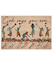 Volleyball - God Says You Are - Female 15 17x11 Poster front