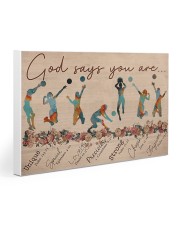 Volleyball - God Says You Are - Female 15 Gallery Wrapped Canvas Prints tile