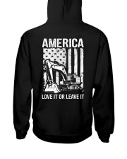 Excavator - America Love It Or Leave It 2 Sides Hooded Sweatshirt tile
