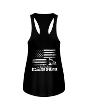 So God Made An Excavator Operator 2 Sides Ladies Flowy Tank tile