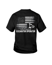 So God Made An Excavator Operator 2 Sides Youth T-Shirt tile