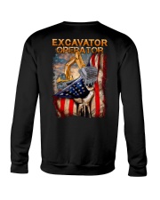 Excavator Operator Flag 2 Sides Crewneck Sweatshirt tile