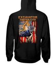 Excavator Operator Flag 2 Sides Hooded Sweatshirt tile