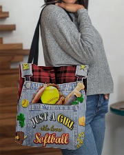 Just A Girl Who Loves Softball All-over Tote aos-all-over-tote-lifestyle-front-09