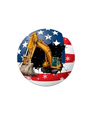 Excavator Circle Magnet tile