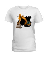 Excavator Crack 19 Ladies T-Shirt tile