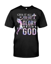Volleyball - Give All The Glory To God Premium Fit Mens Tee tile