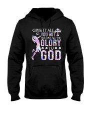 Volleyball - Give All The Glory To God Hooded Sweatshirt tile