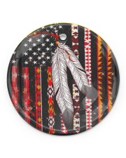 Native Feather Circle Ornament (Porcelain) tile