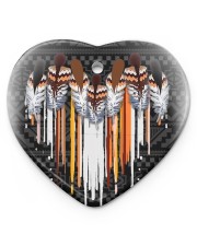 Native Heart Heart ornament - single (porcelain) front