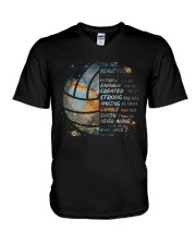 Volleyball You Are Beautiful V-Neck T-Shirt tile