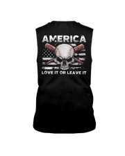Baseball Skull - America Love It Or Leave It Sleeveless Tee tile