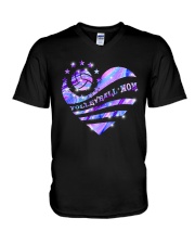 Volleyball Mom V-Neck T-Shirt tile