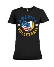 Volleyball - America Volleyball Premium Fit Ladies Tee tile