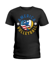Volleyball - America Volleyball Ladies T-Shirt tile