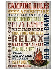Camping - Camping Rules 11x17 Poster front