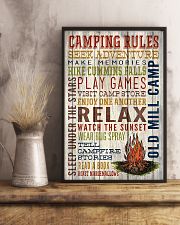 Camping - Camping Rules 11x17 Poster lifestyle-poster-3
