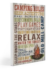 Camping - Camping Rules Gallery Wrapped Canvas Prints tile