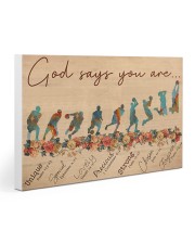 Basketball God Say You Are V2 Gallery Wrapped Canvas Prints tile