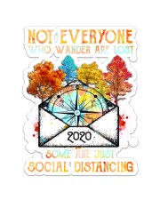 Camping - Not Everyone Who Wander Are Lost Sticker tile