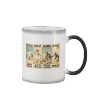 Baseball - Be Strong Poster Color Changing Mug tile
