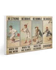 Baseball - Be Strong Poster Gallery Wrapped Canvas Prints tile