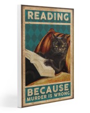 Reading Because Murder Is Wrong Gallery Wrapped Canvas Prints tile