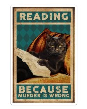 Reading Because Murder Is Wrong Sticker tile