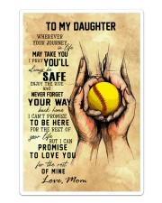 Softball - To My Daughter Sticker tile
