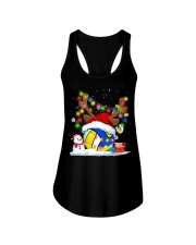 Volleyball Christmas Ladies Flowy Tank tile