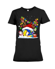 Volleyball Christmas Premium Fit Ladies Tee tile