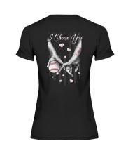 Baseball - I Choose You 2 Sides Premium Fit Ladies Tee tile