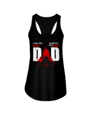 Baseball - Baseball Dad 2 Sides Ladies Flowy Tank tile