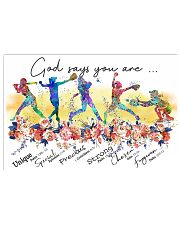 Softball - God Says You Are 17x11 Poster front