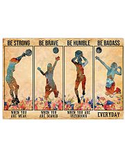 Volleyball - Be Strong 17x11 Poster front