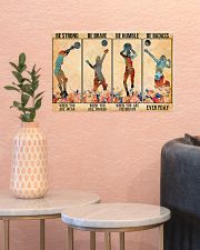 Volleyball - Be Strong 17x11 Poster poster-landscape-17x11-lifestyle-21