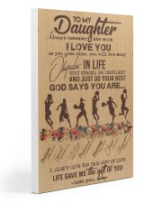 To My Daughter God Says You Are - Basketball Gallery Wrapped Canvas Prints tile