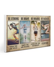 Running Be Strong Gallery Wrapped Canvas Prints tile