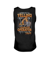 Excavator Operator Not Yelling 2 Sides Unisex Tank tile