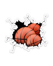 Basketball Crack V1 Sticker - Single (Vertical) front