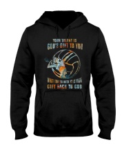 Volleyball - Your Talent Is God's Gift Hooded Sweatshirt tile