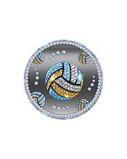 Blue Volleyball Circle Magnet tile
