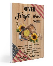 Softball - Never Forget Gallery Wrapped Canvas Prints tile