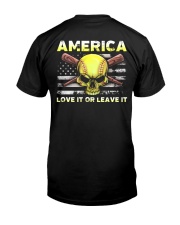 Softball Skull - America Love It Or Leave It Premium Fit Mens Tee tile