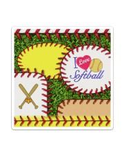 I Love Softball Sticker tile