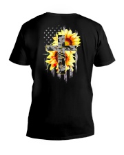 Jesus 2 Sides V-Neck T-Shirt tile