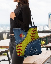 Custom Softball All Over Tote Bag All-over Tote aos-all-over-tote-lifestyle-front-04