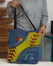 Custom Softball All Over Tote Bag All-over Tote aos-all-over-tote-lifestyle-front-10
