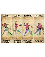 Softball - Be Strong 17x11 Poster front